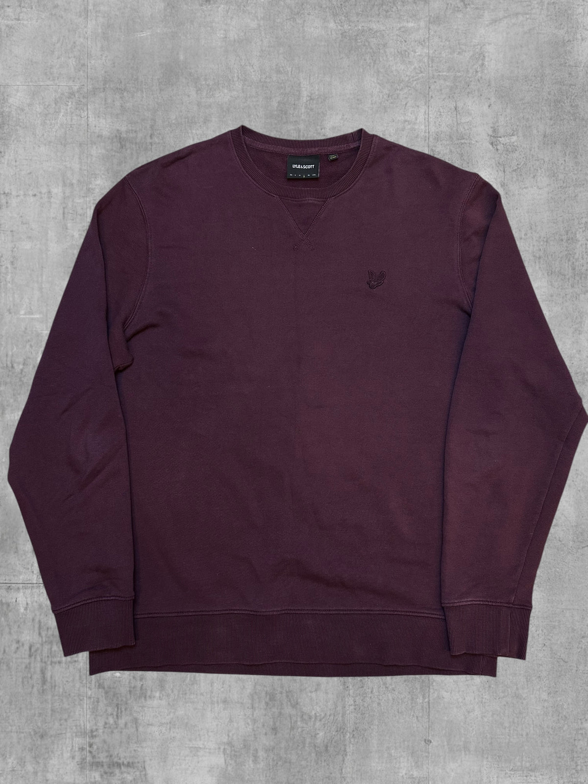 Lyle & Scott Sweatshirt Weinrot L