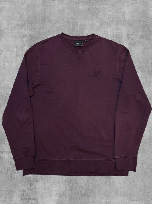 Lyle & Scott Sweatshirt Weinrot L