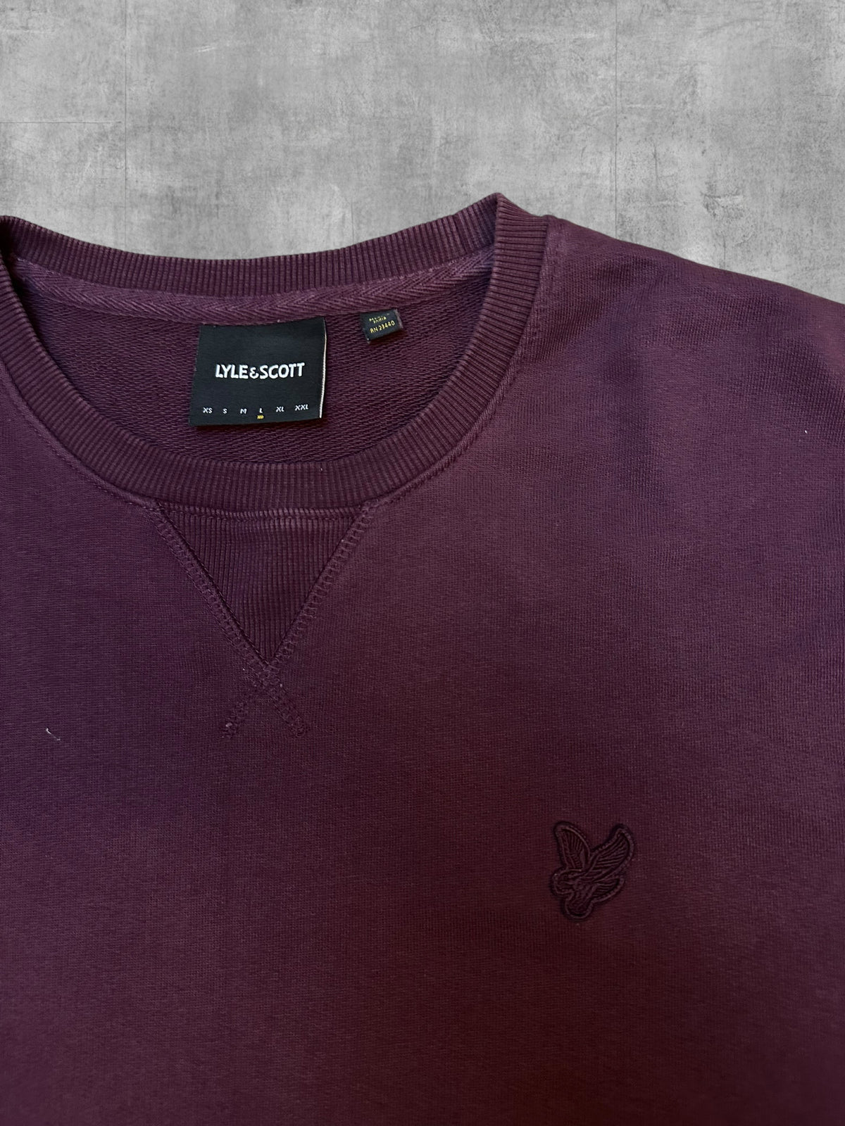 Lyle & Scott Sweatshirt Weinrot L