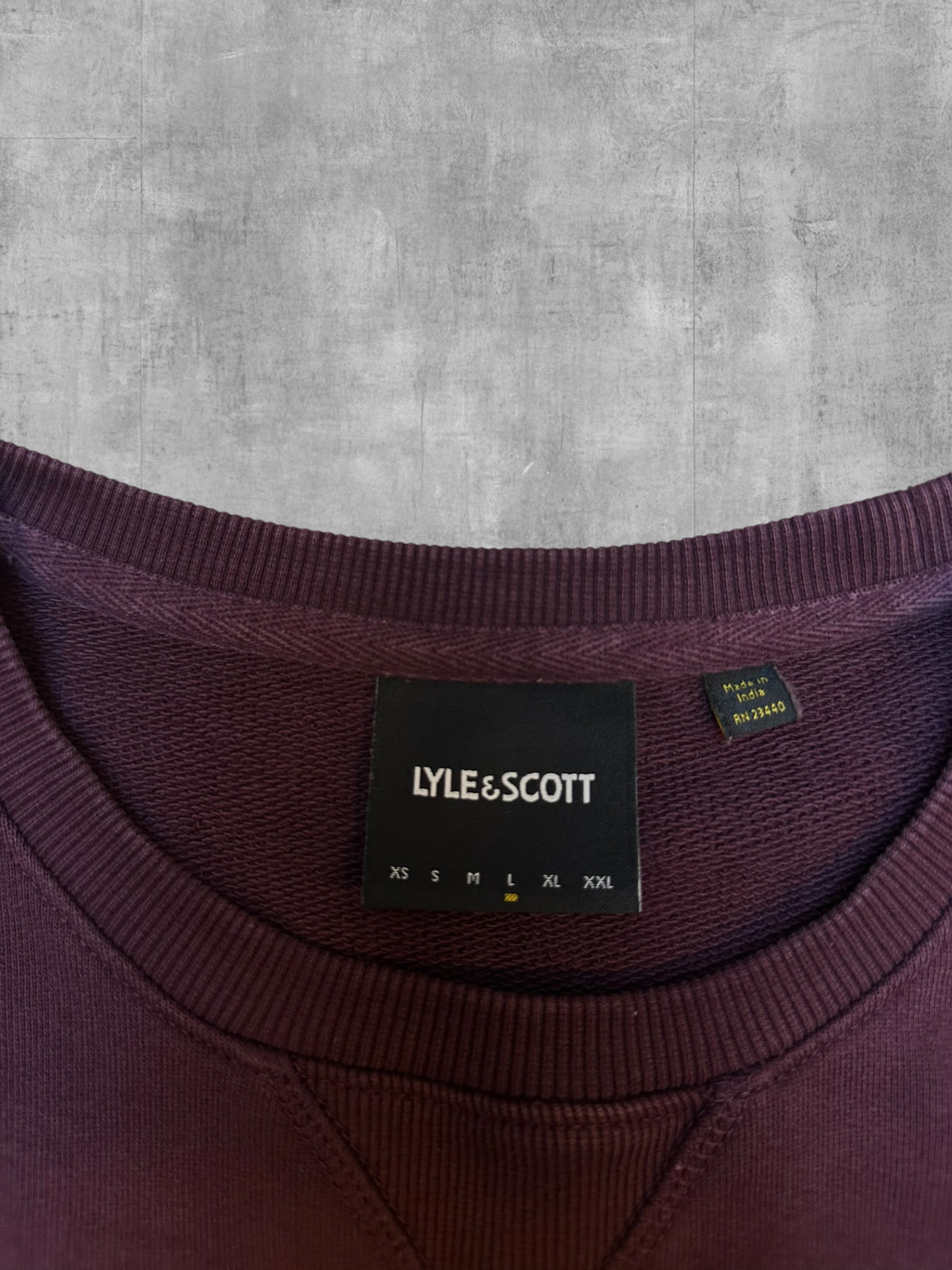 Lyle & Scott Sweatshirt Weinrot L