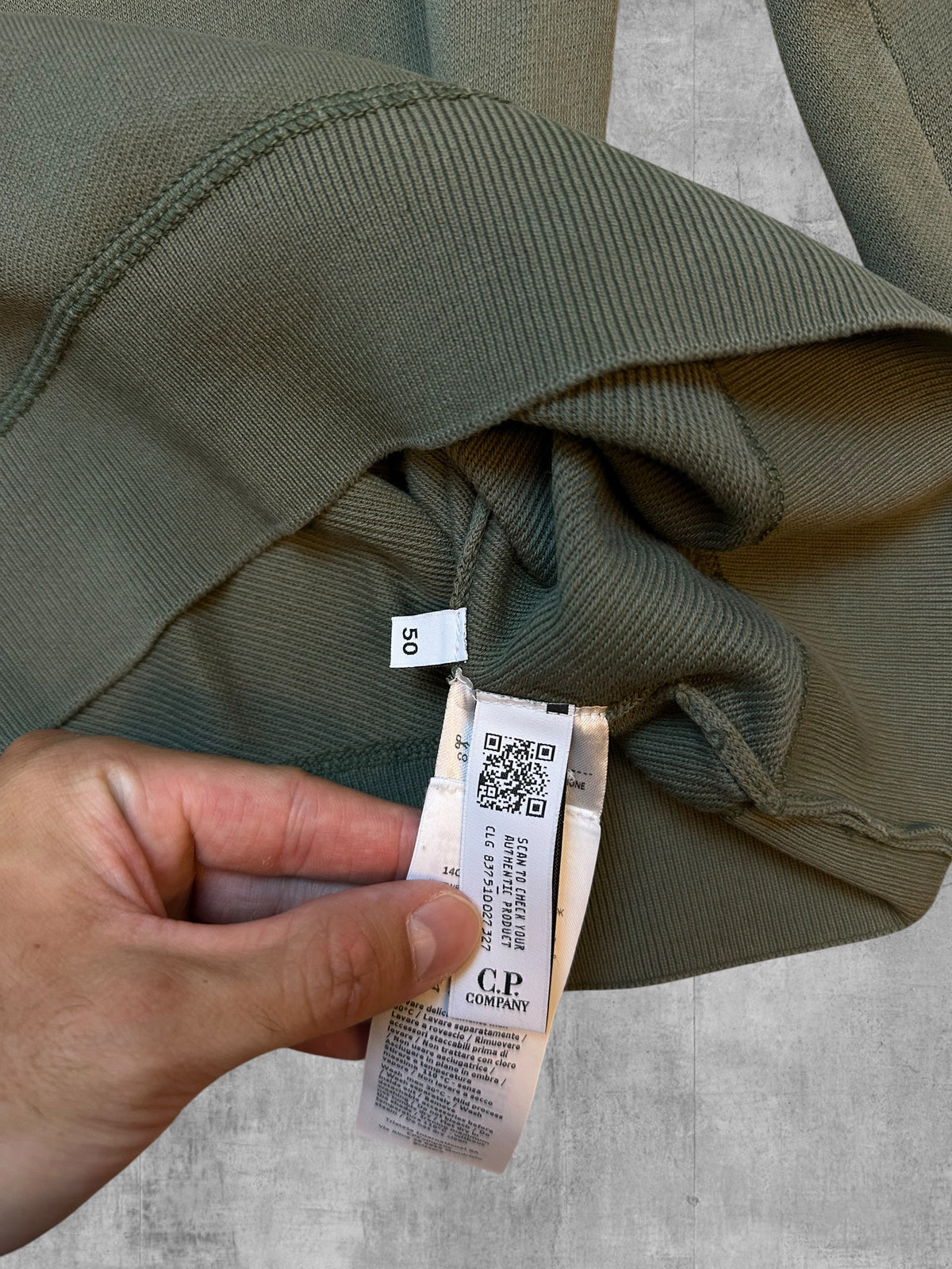 C.P. Company Sudadera Oliva Caqui M
