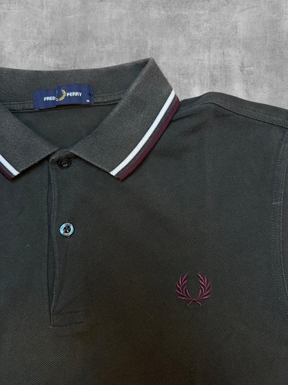 Fred Perry Poloshirt Schwarzgrün M