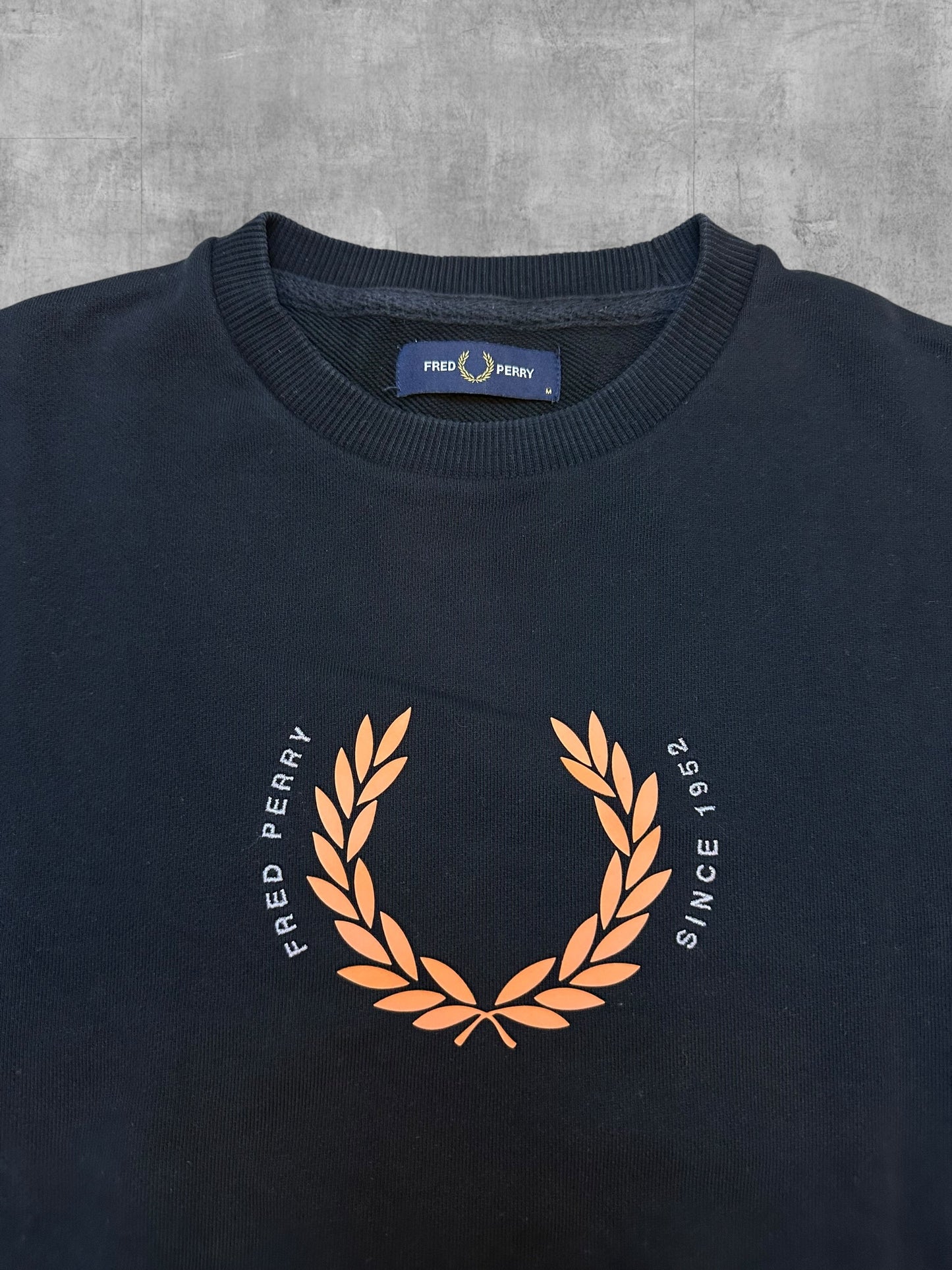 Fred Perry Sweatshirt Schwarz M