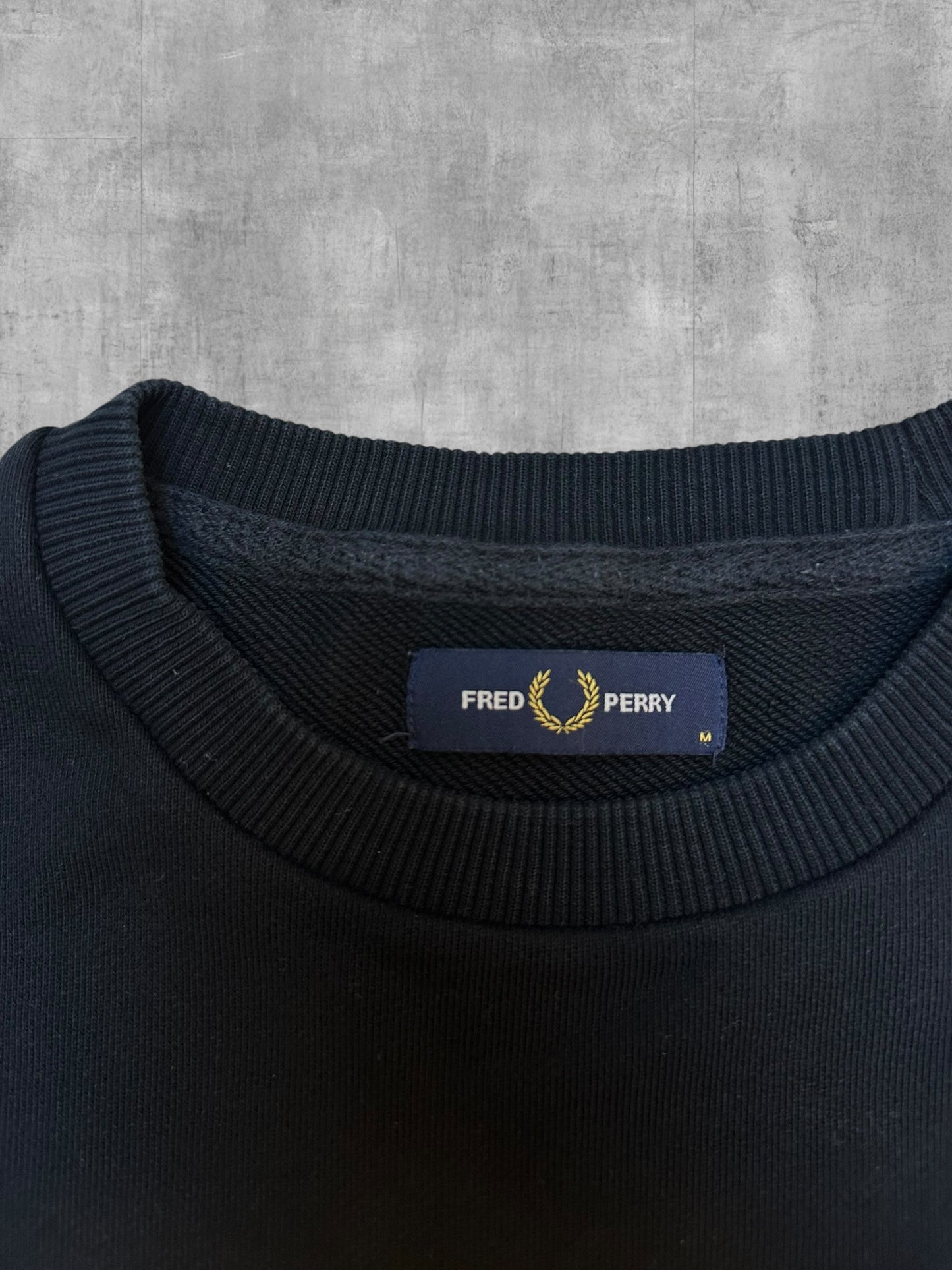 Fred Perry Sweatshirt Schwarz M