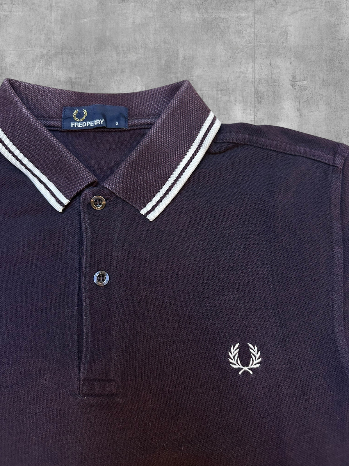 Fred Perry Poloshirt Weinrot S