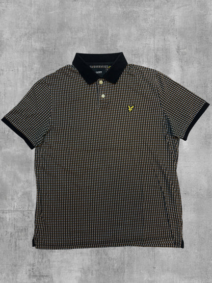 Lyle & Scott Poloshirt Braun Karriert S
