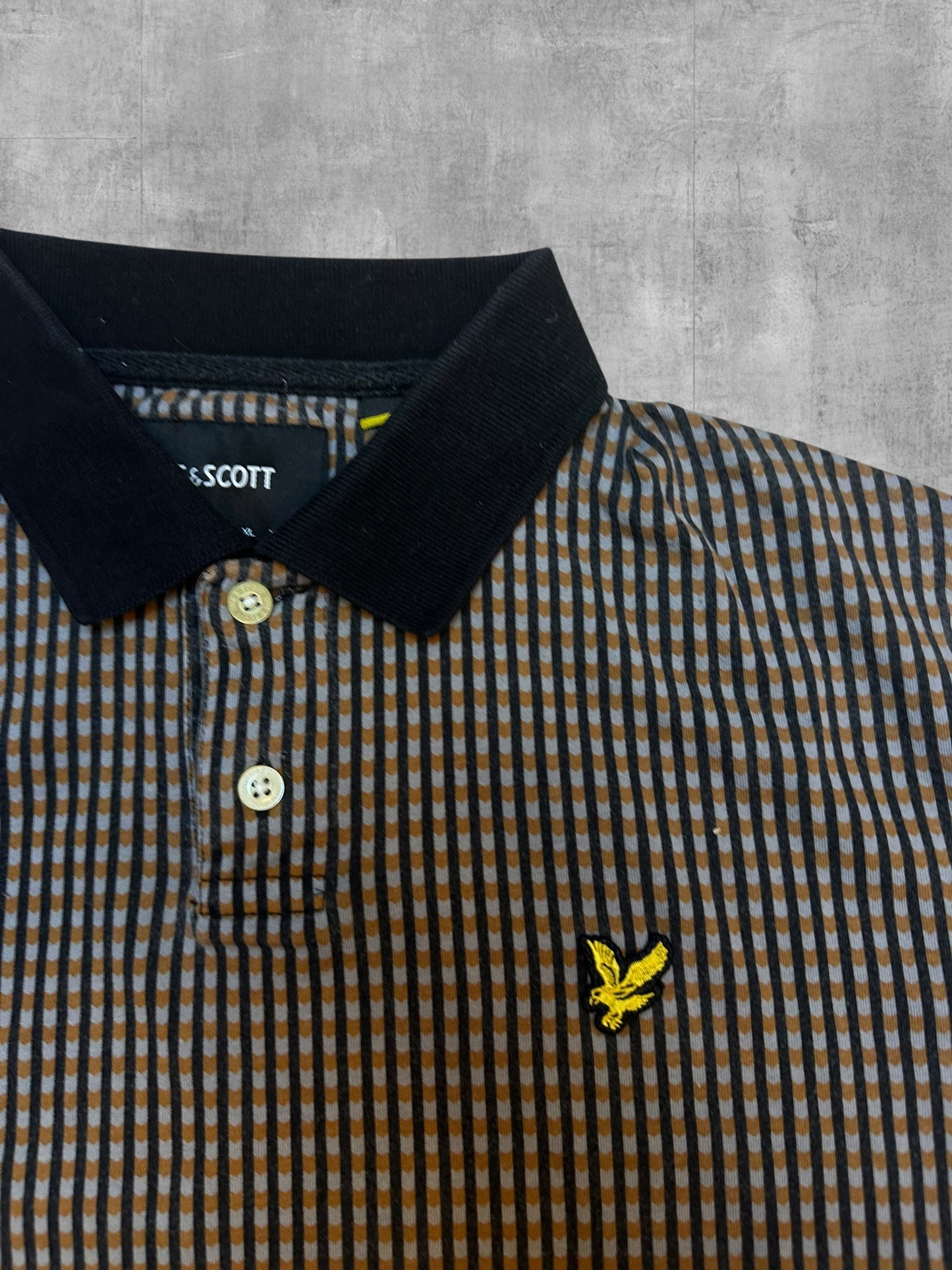 Lyle & Scott Poloshirt Braun Karriert S