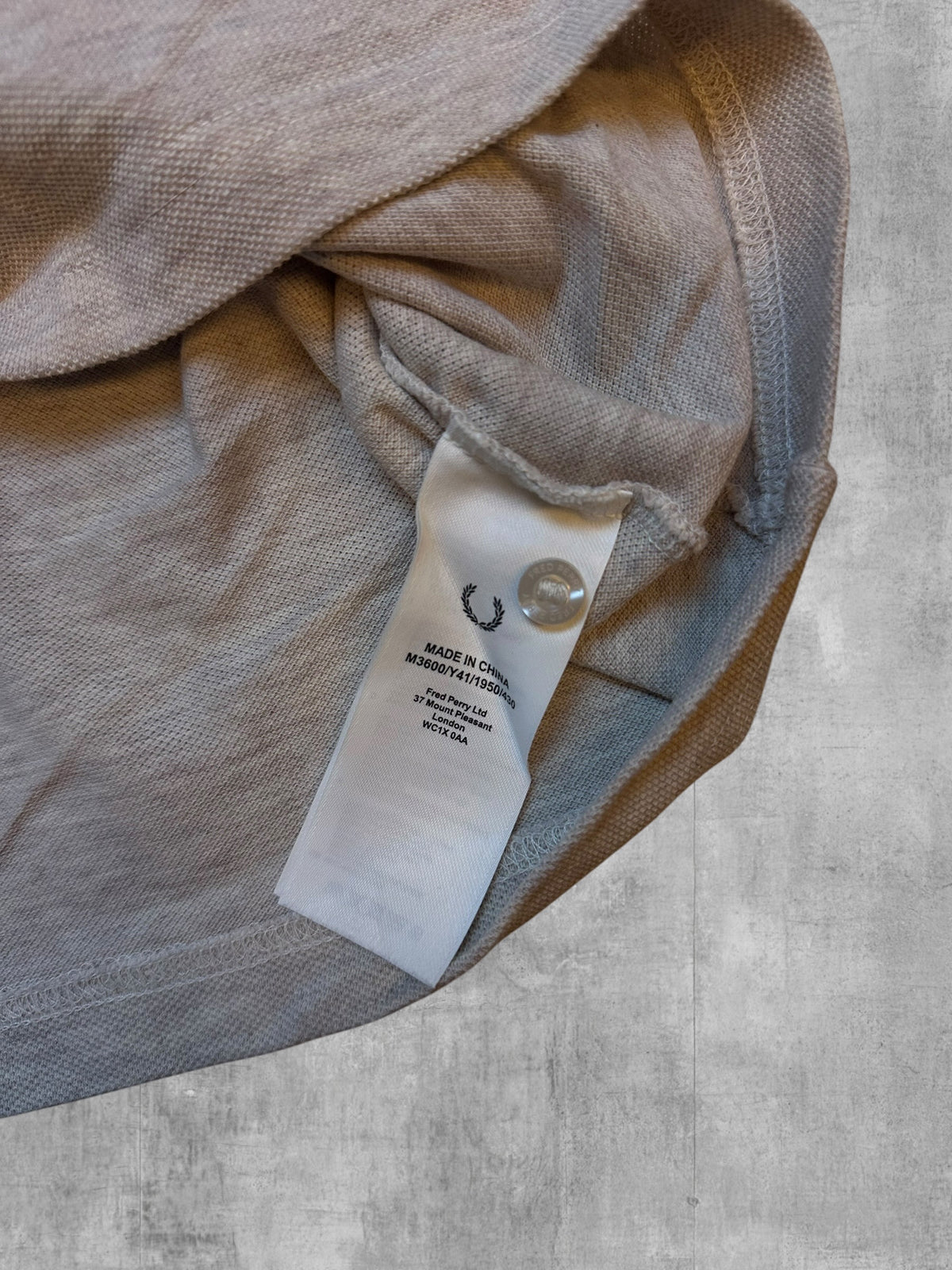Fred Perry Polo Gris S