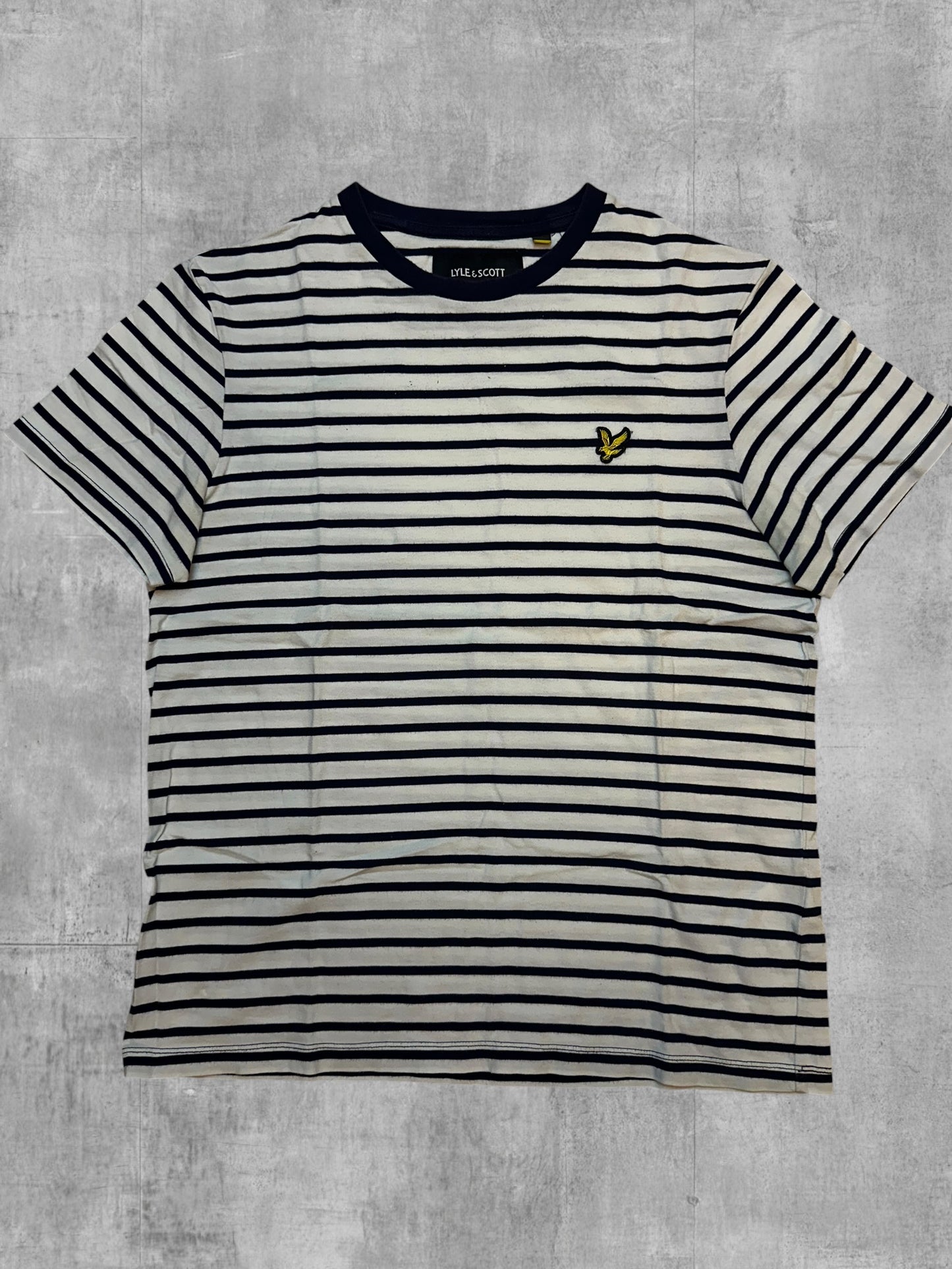 Lyle & Scott T-Shirt Gestreift Navy M