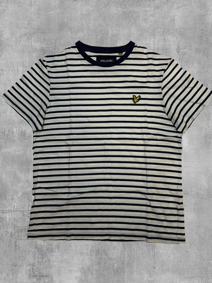 Lyle & Scott T-Shirt Gestreift Navy M