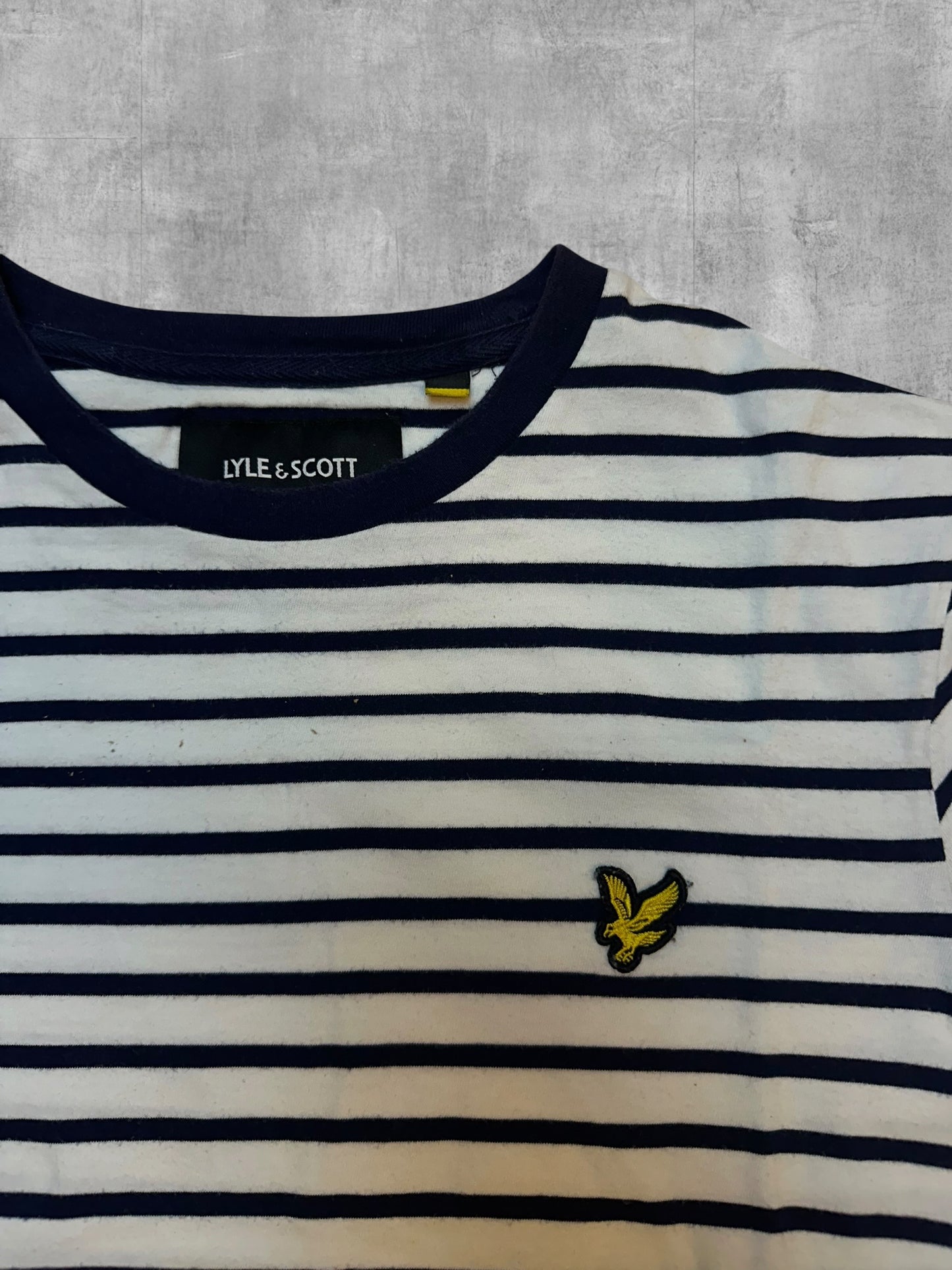 Lyle & Scott T-Shirt Gestreift Navy M