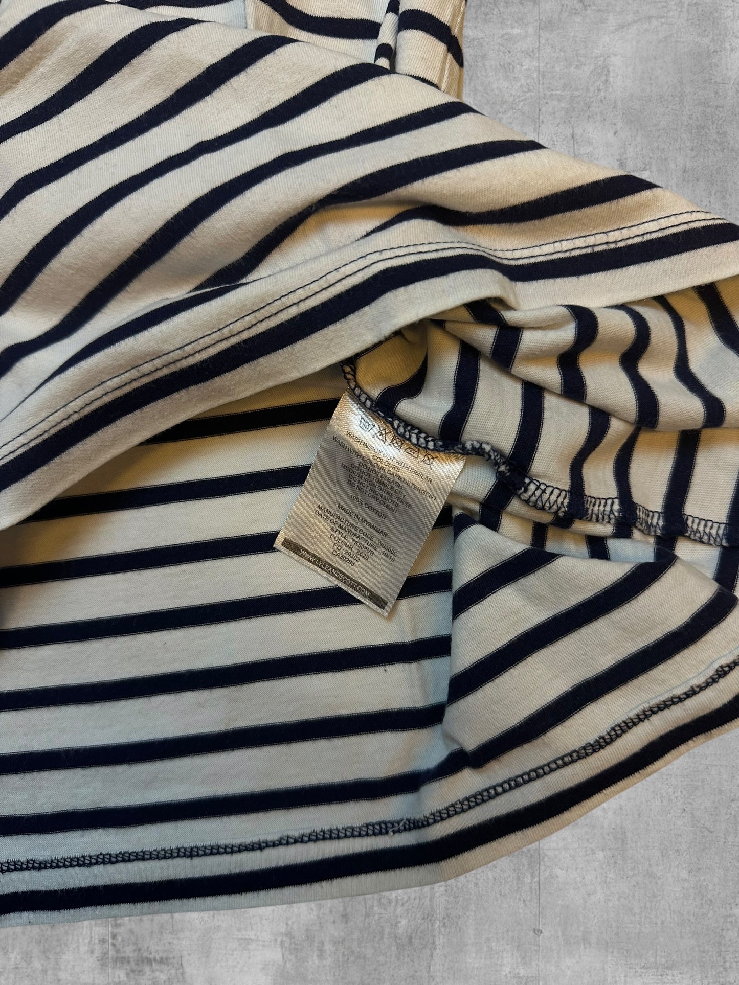 Lyle & Scott T-Shirt Gestreift Navy M