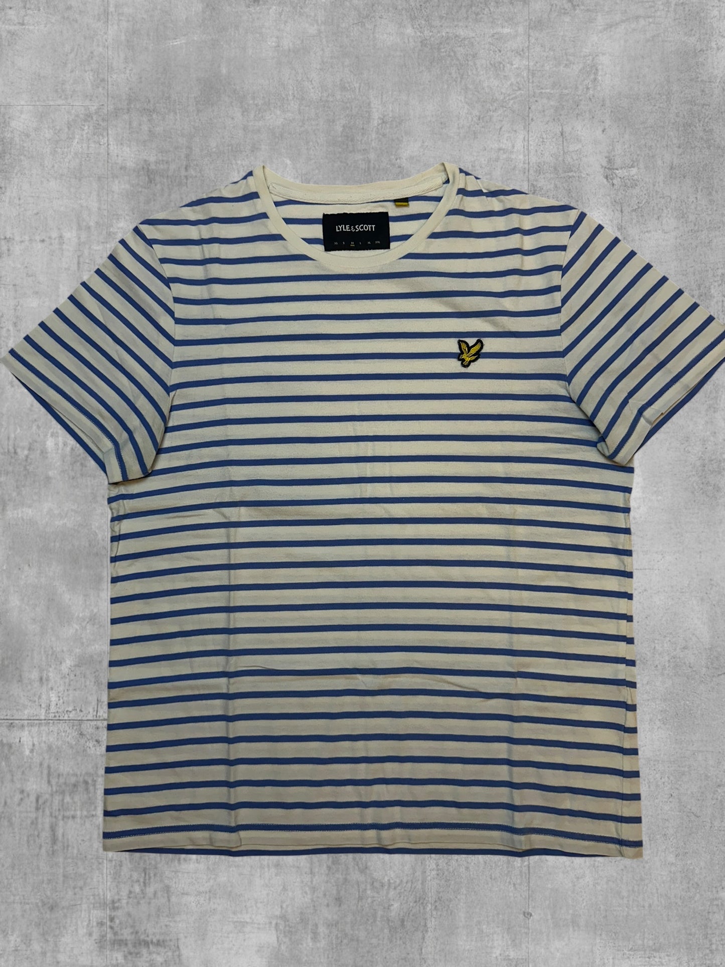 Lyle & Scott T-Shirt Gestreift Navy M