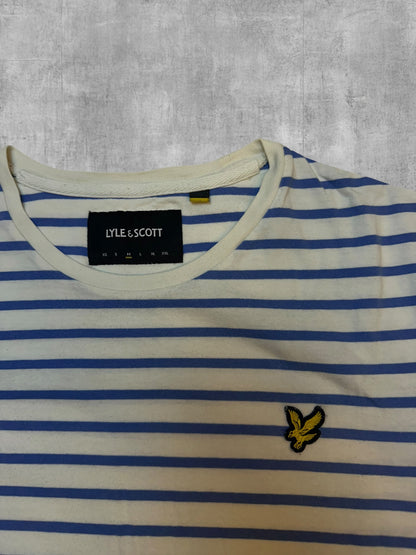 Lyle & Scott T-Shirt Gestreift Blau M
