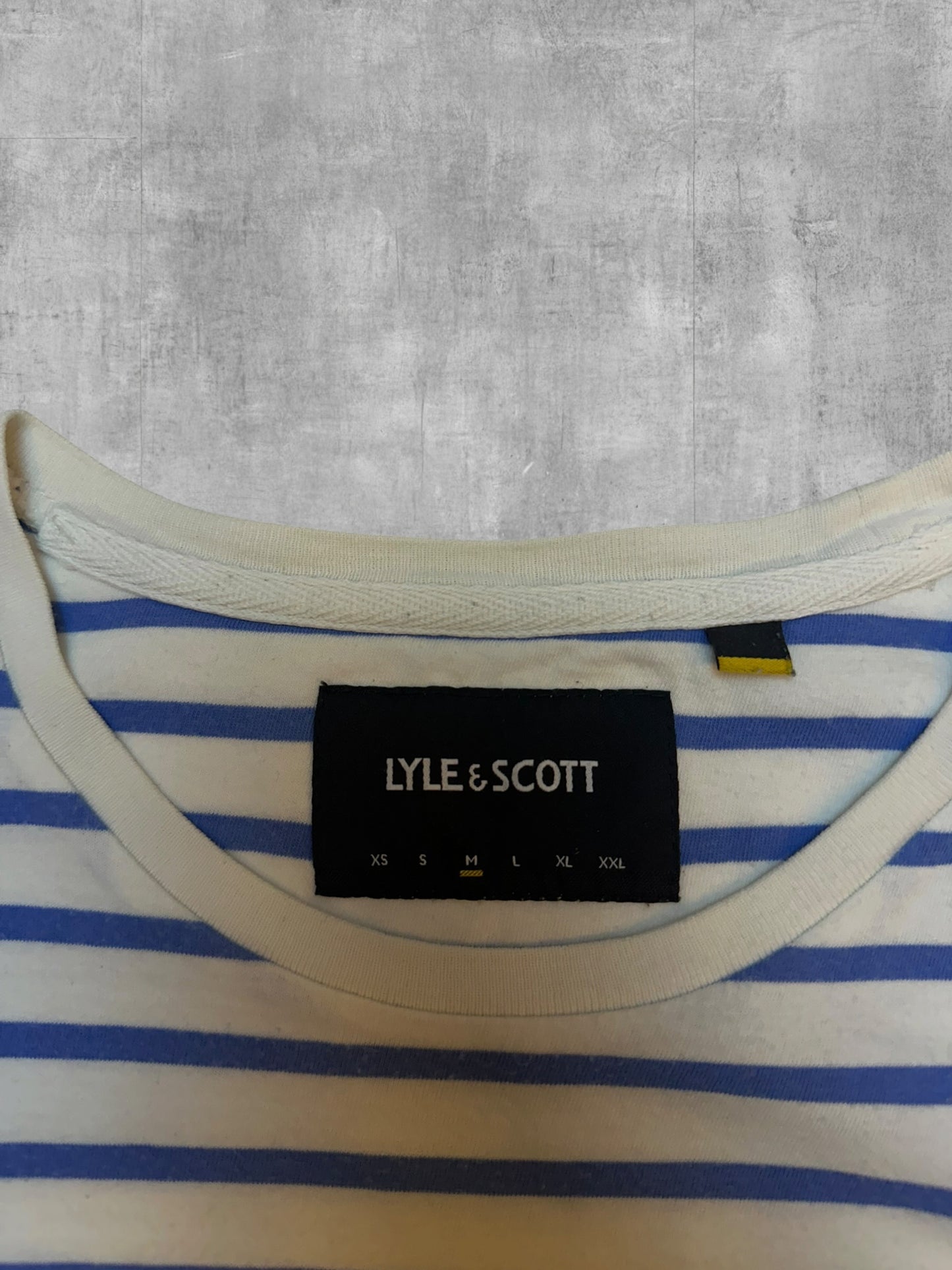 Lyle & Scott T-Shirt Gestreift Blau M