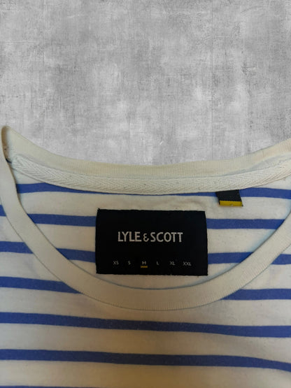 Lyle & Scott T-Shirt Gestreift Blau M