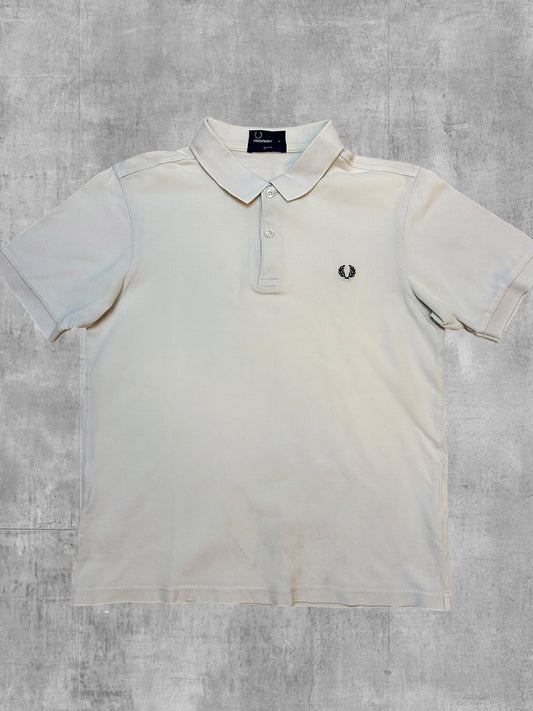 Fred Perry Poloshirt Weiß M Slim Fit