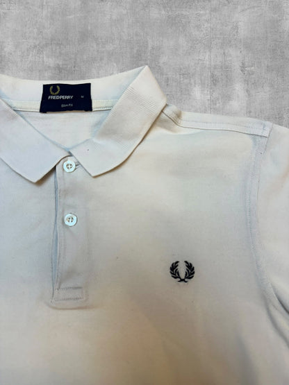 Fred Perry Polo Bianco M Slim Fit