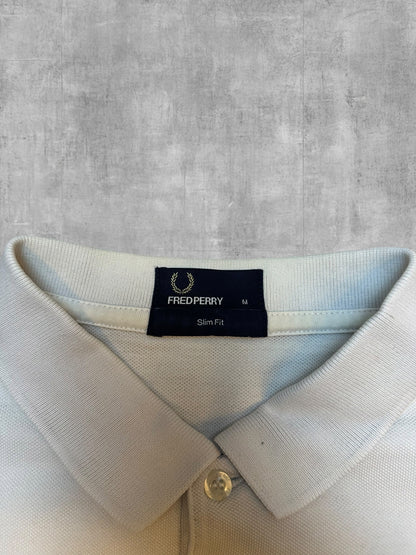 Fred Perry Polo Bianco M Slim Fit