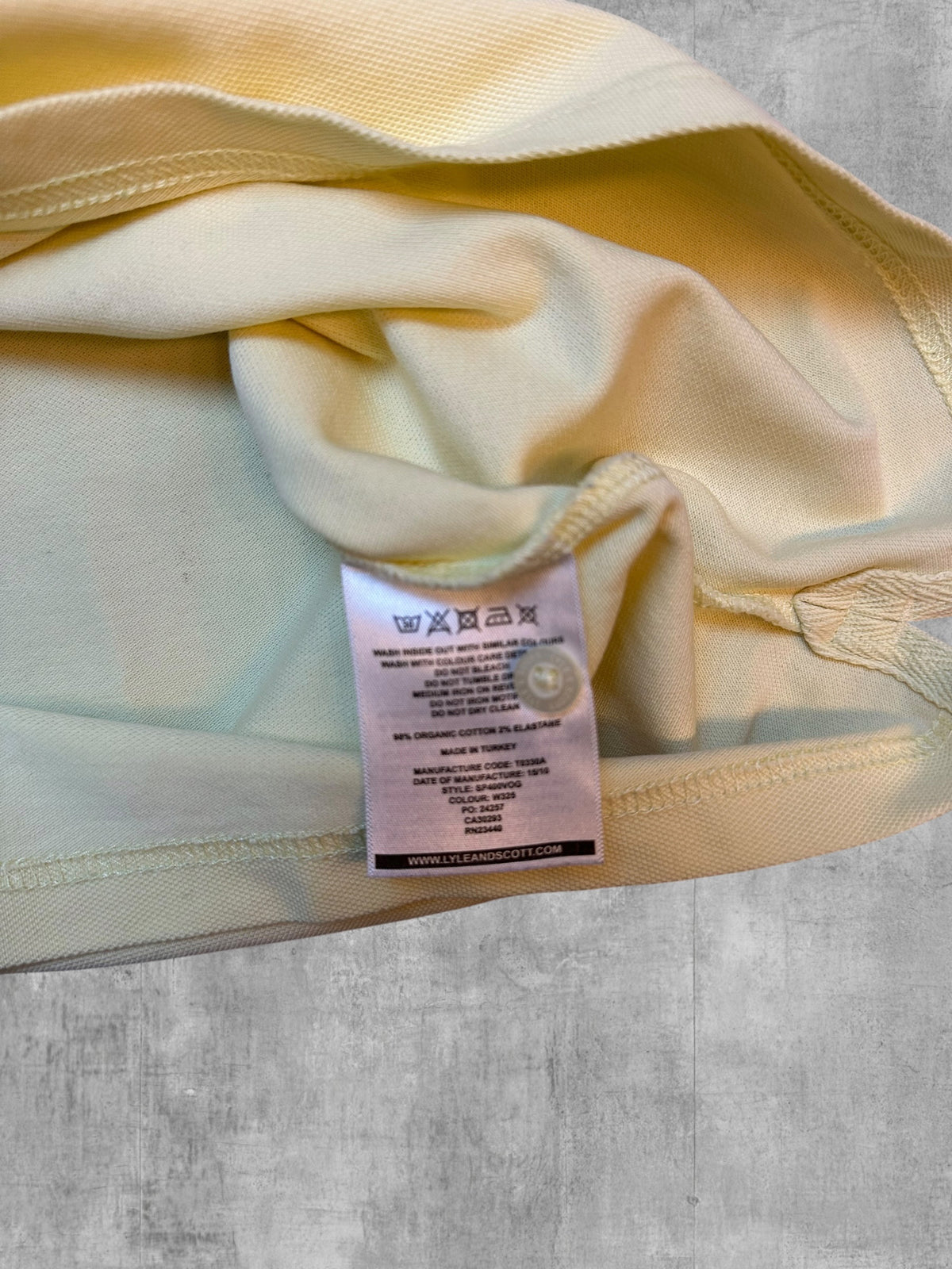 Lyle & Scott Polo Giallo M