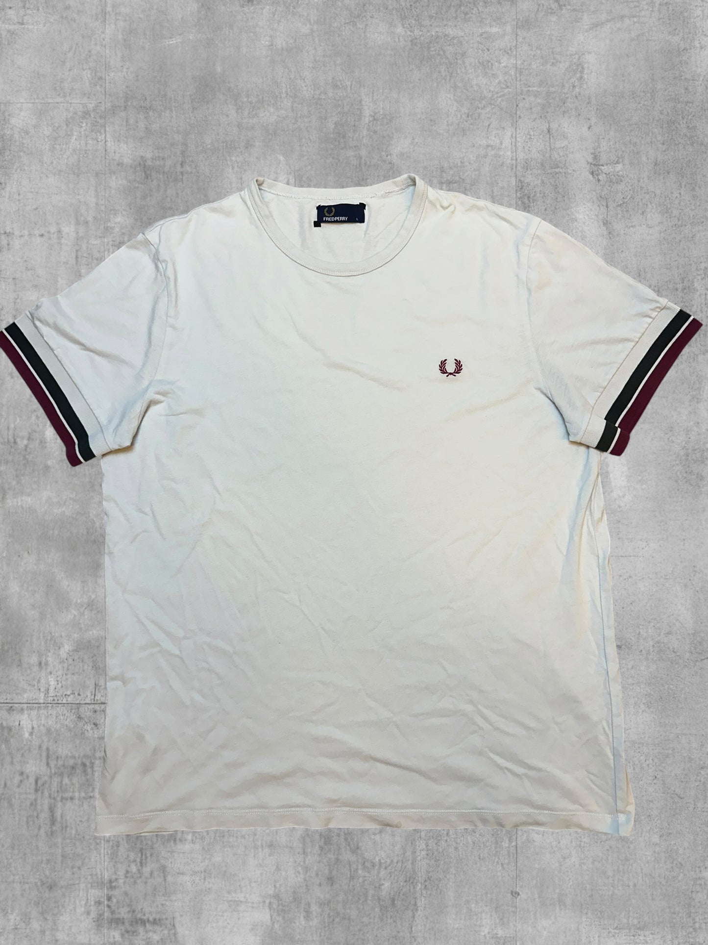 Fred Perry T-Shirt Weiß L