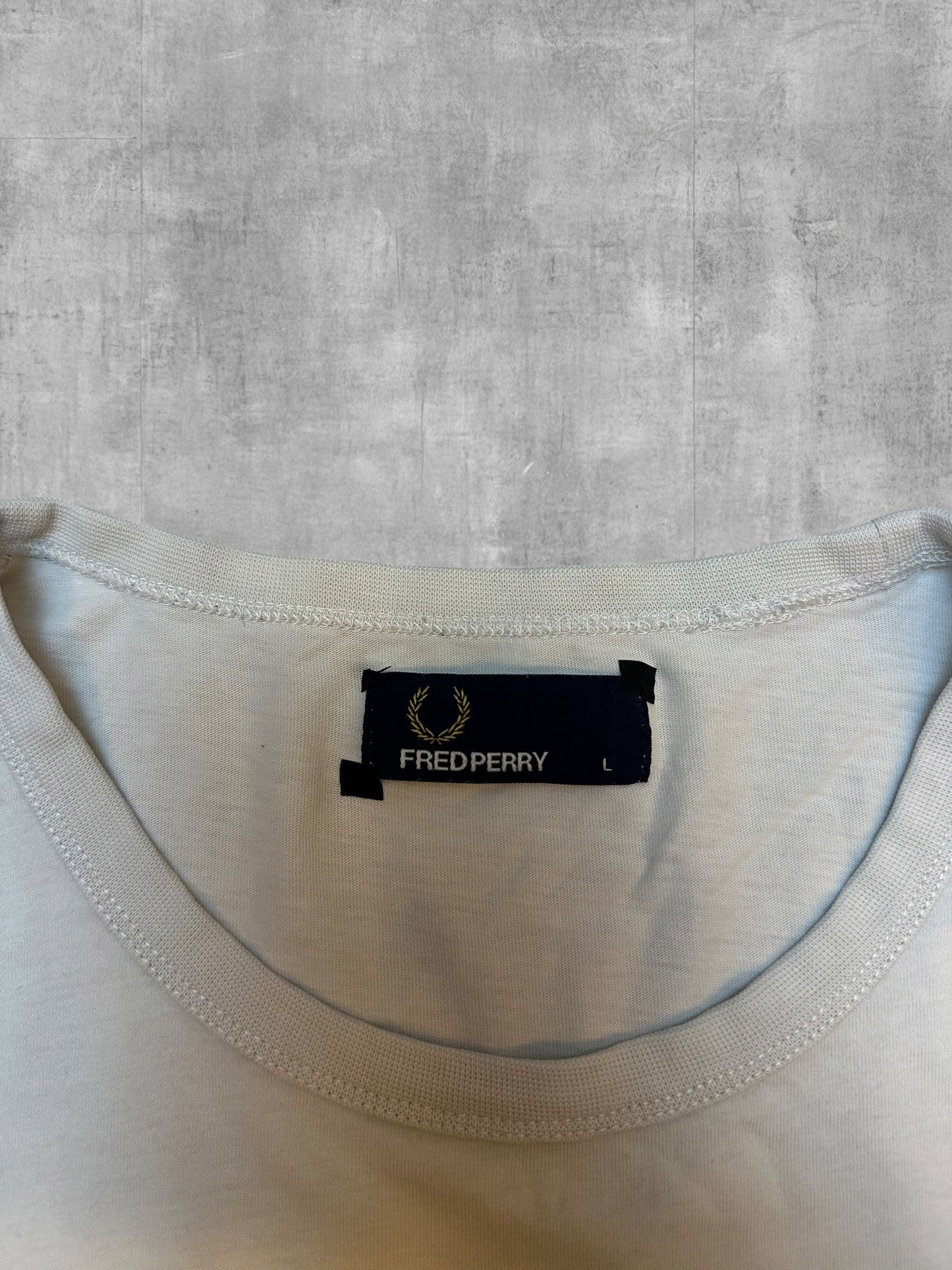 Fred Perry T-Shirt Weiß L