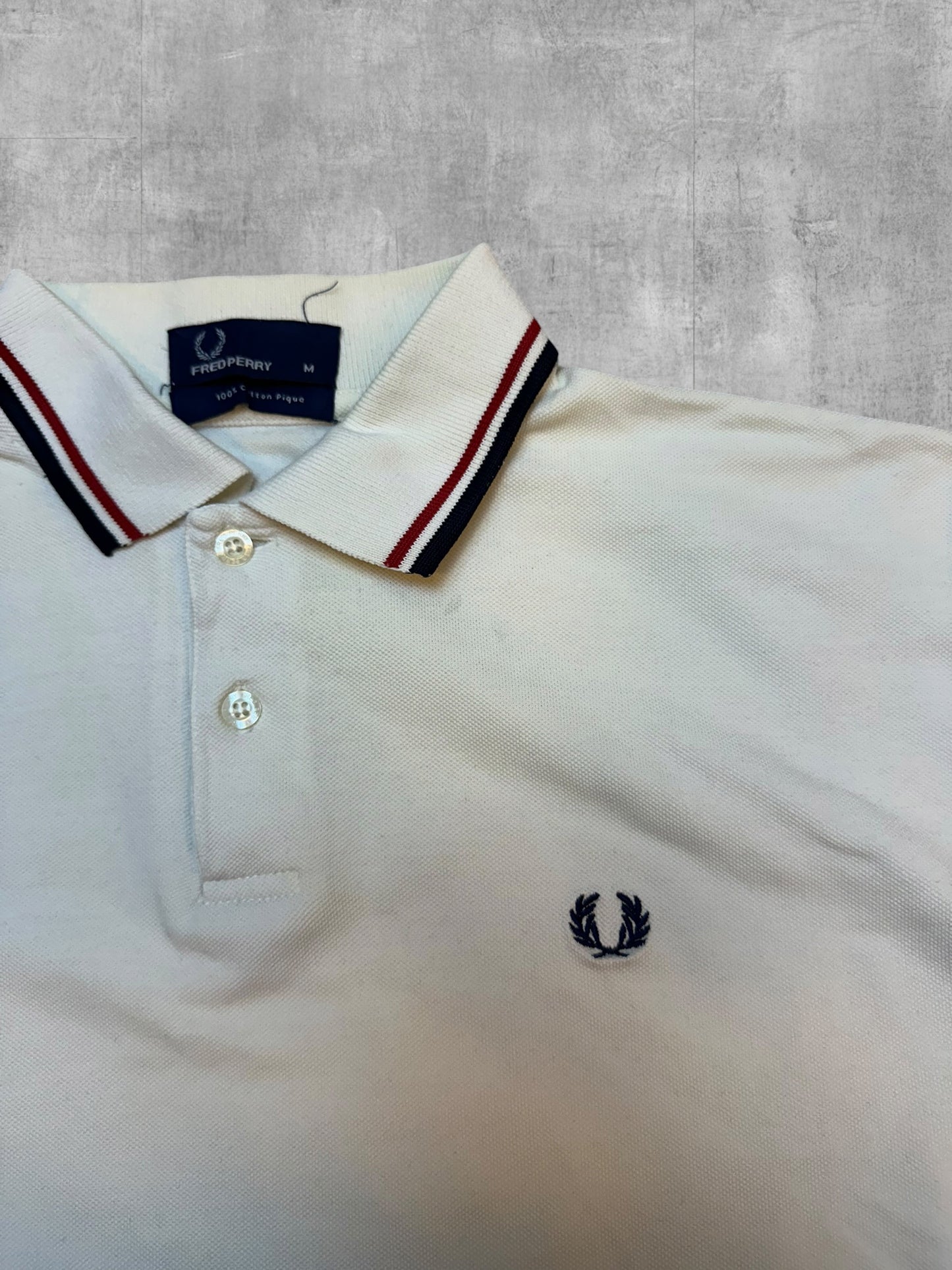 Fred Perry Poloshirt Weiß M