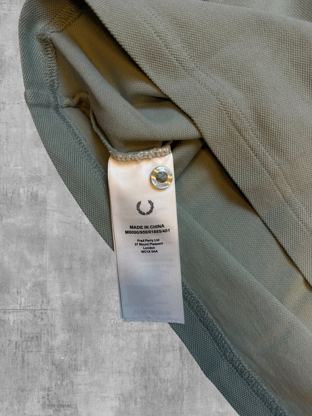 Fred Perry Polo Gris Vert M