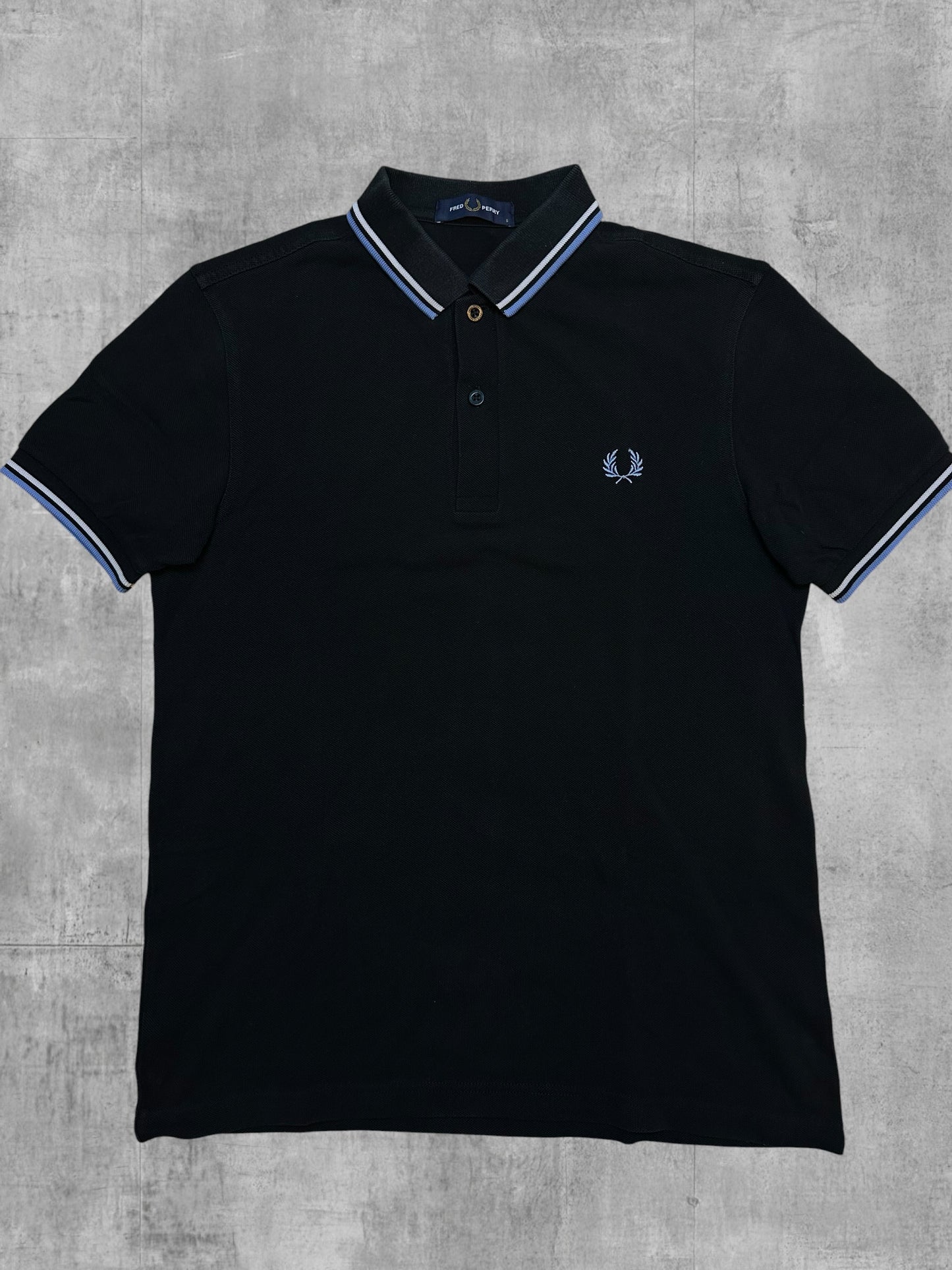 Fred Perry Poloshirt Schwarz S