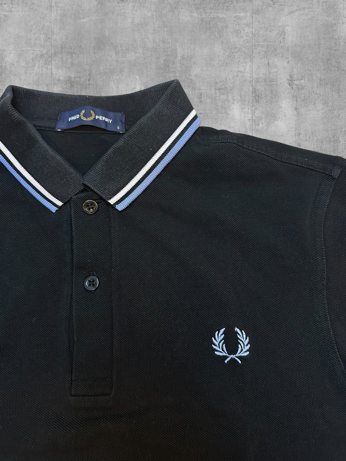 Fred Perry Poloshirt Schwarz S