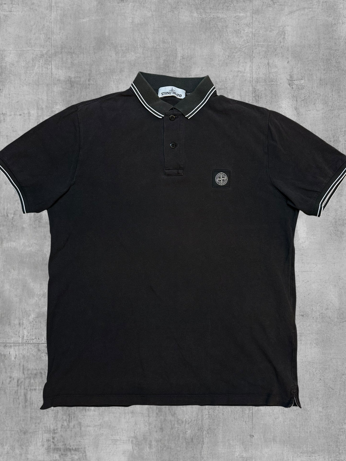 Stone Island Poloshirt Schwarz L
