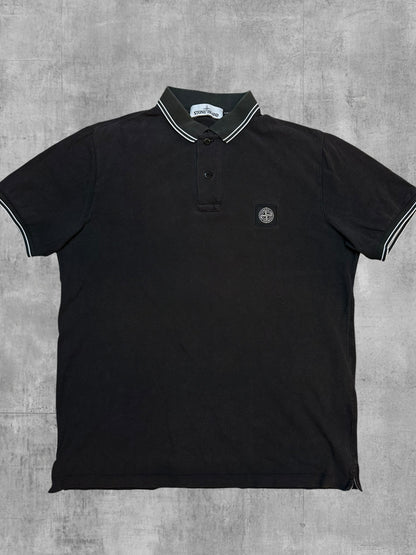 Stone Island Poloshirt Schwarz L