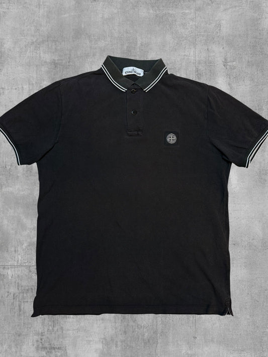 Stone Island Poloshirt Schwarz L