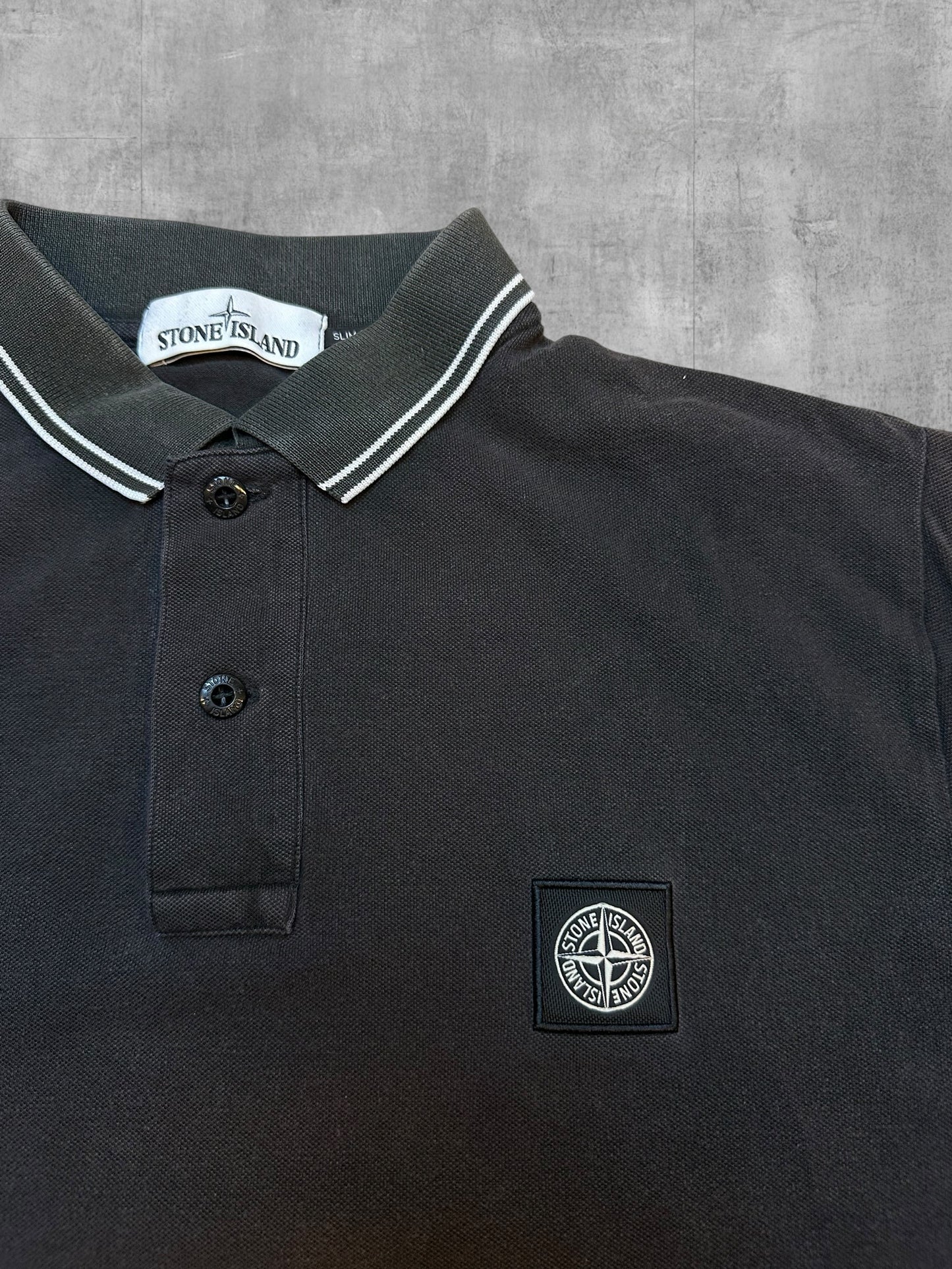 Stone Island Poloshirt Schwarz L