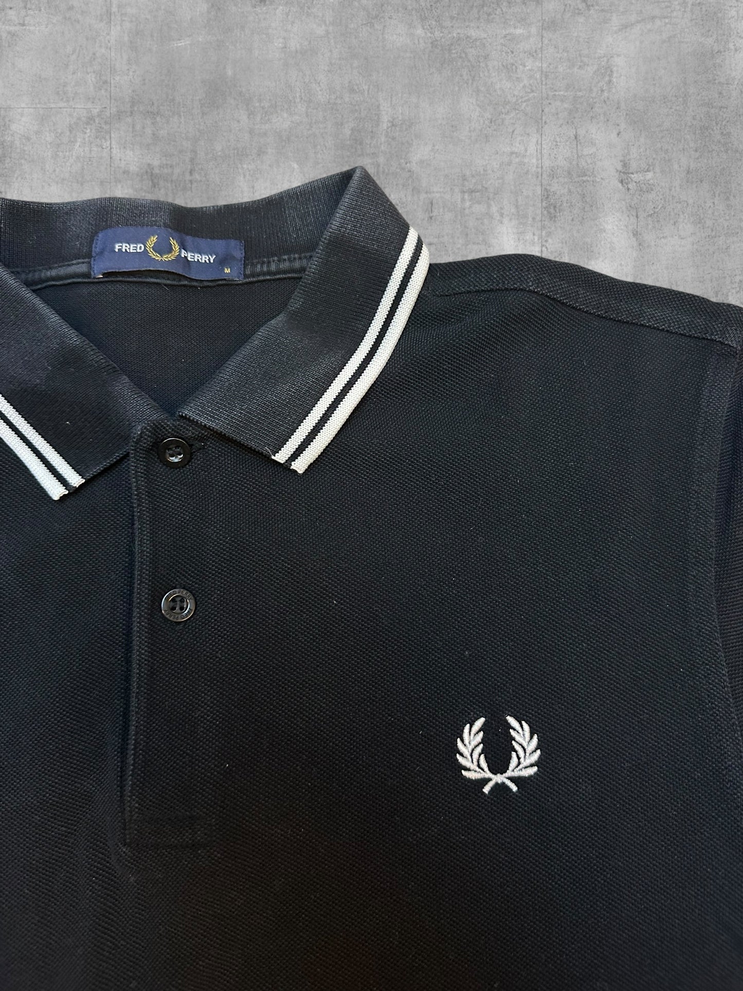 Fred Perry Poloshirt Schwarz M