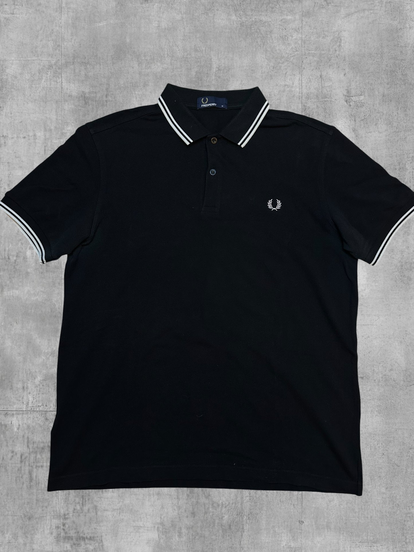 Fred Perry Poloshirt Schwarz M