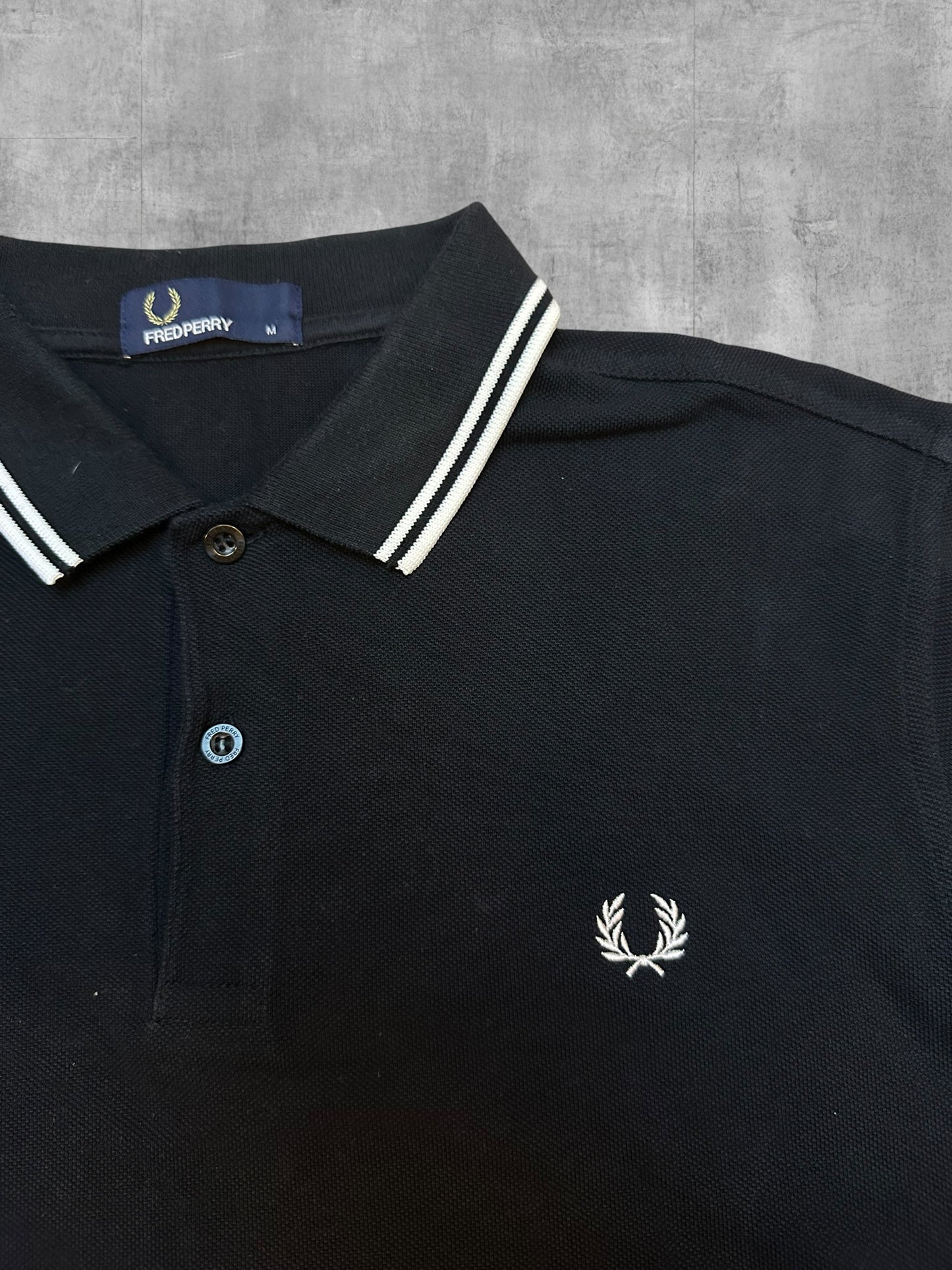 Fred Perry Poloshirt Schwarz M