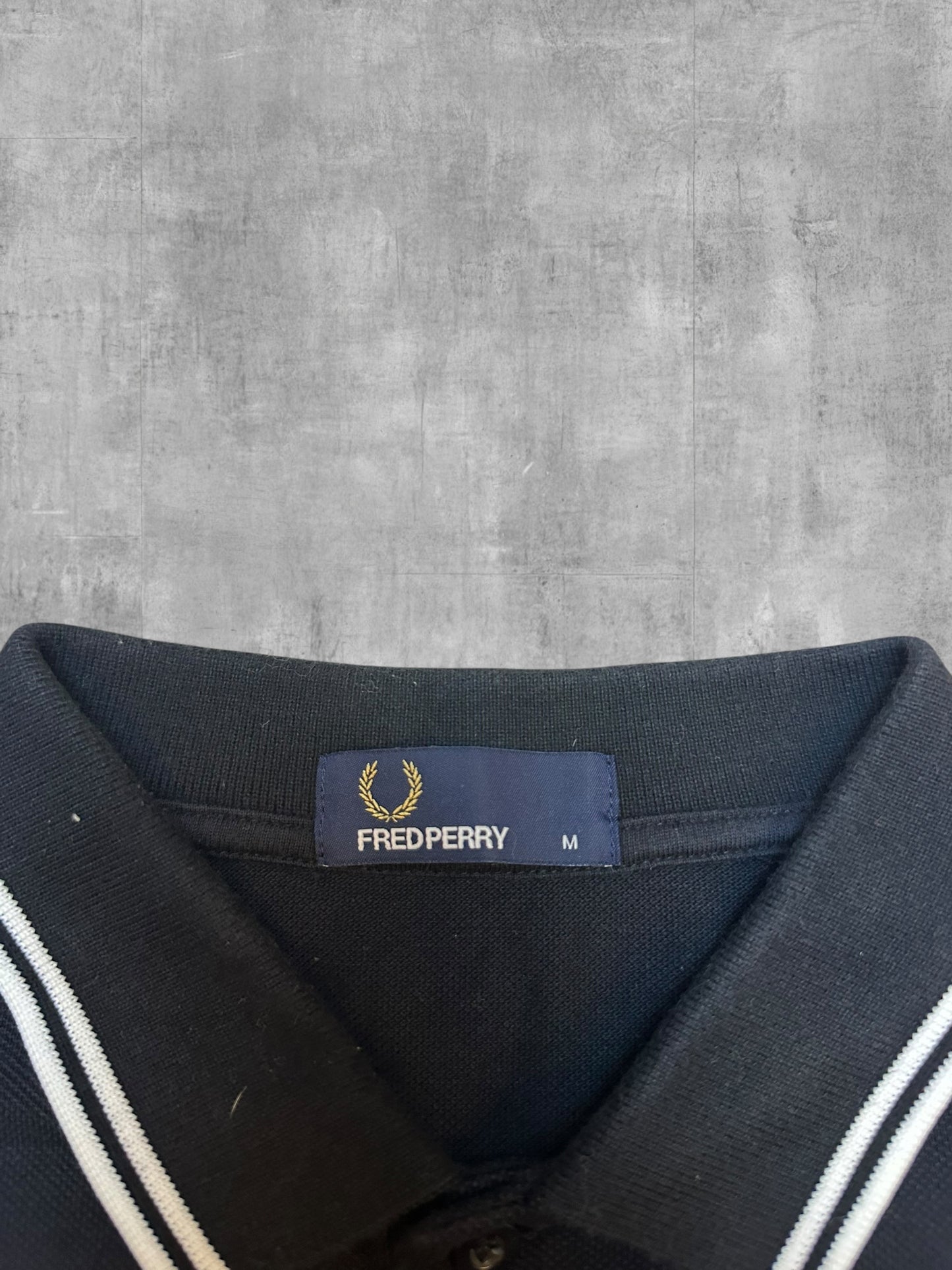 Fred Perry Poloshirt Schwarz M