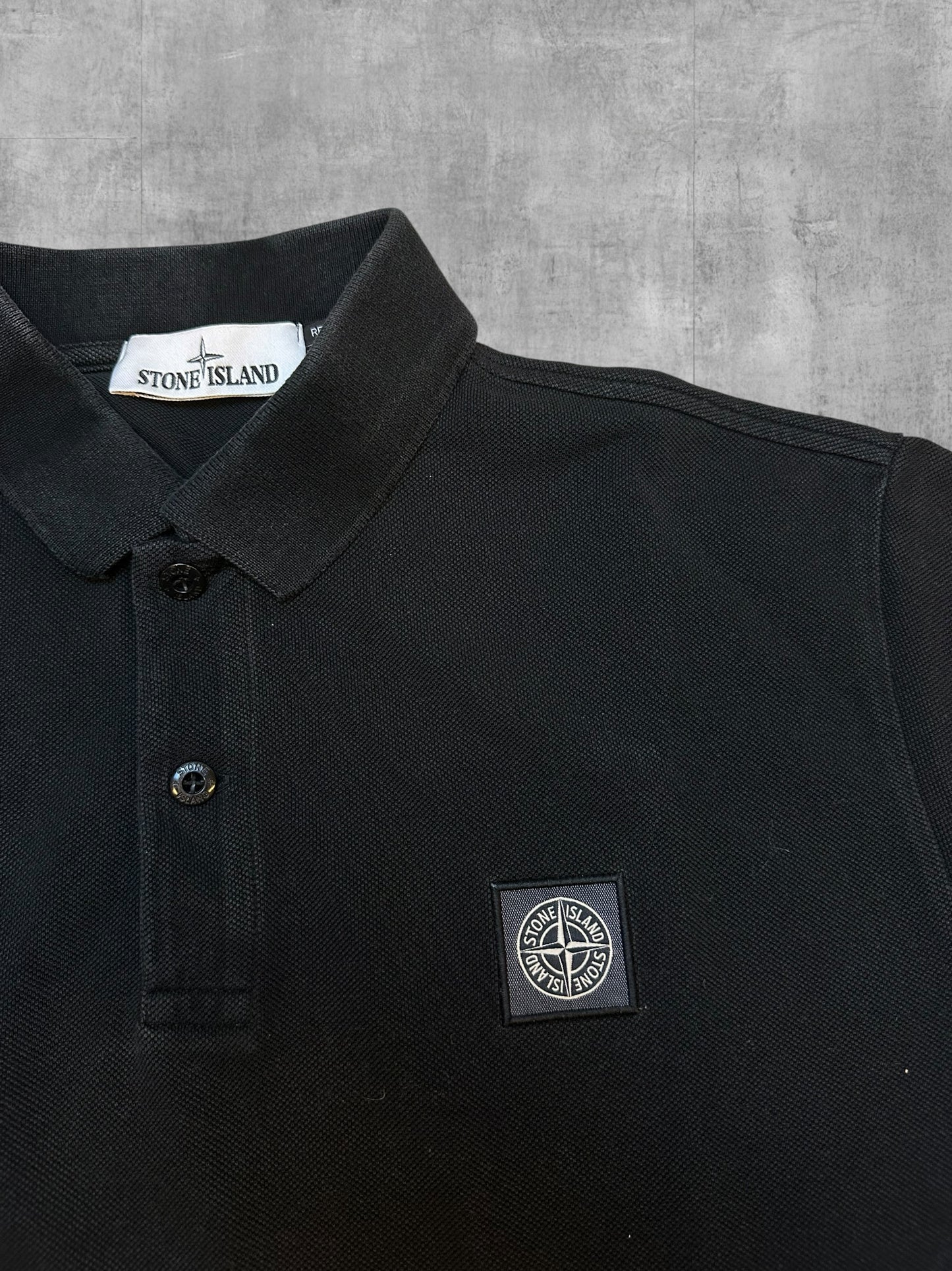 Stone Island Poloshirt Schwarz L