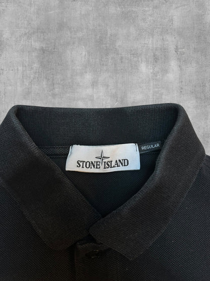 Stone Island Poloshirt Schwarz L