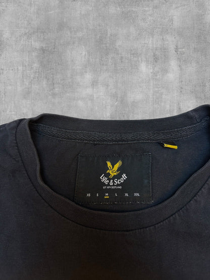 Lyle & Scott T-Shirt Schwarz M - Nackentag