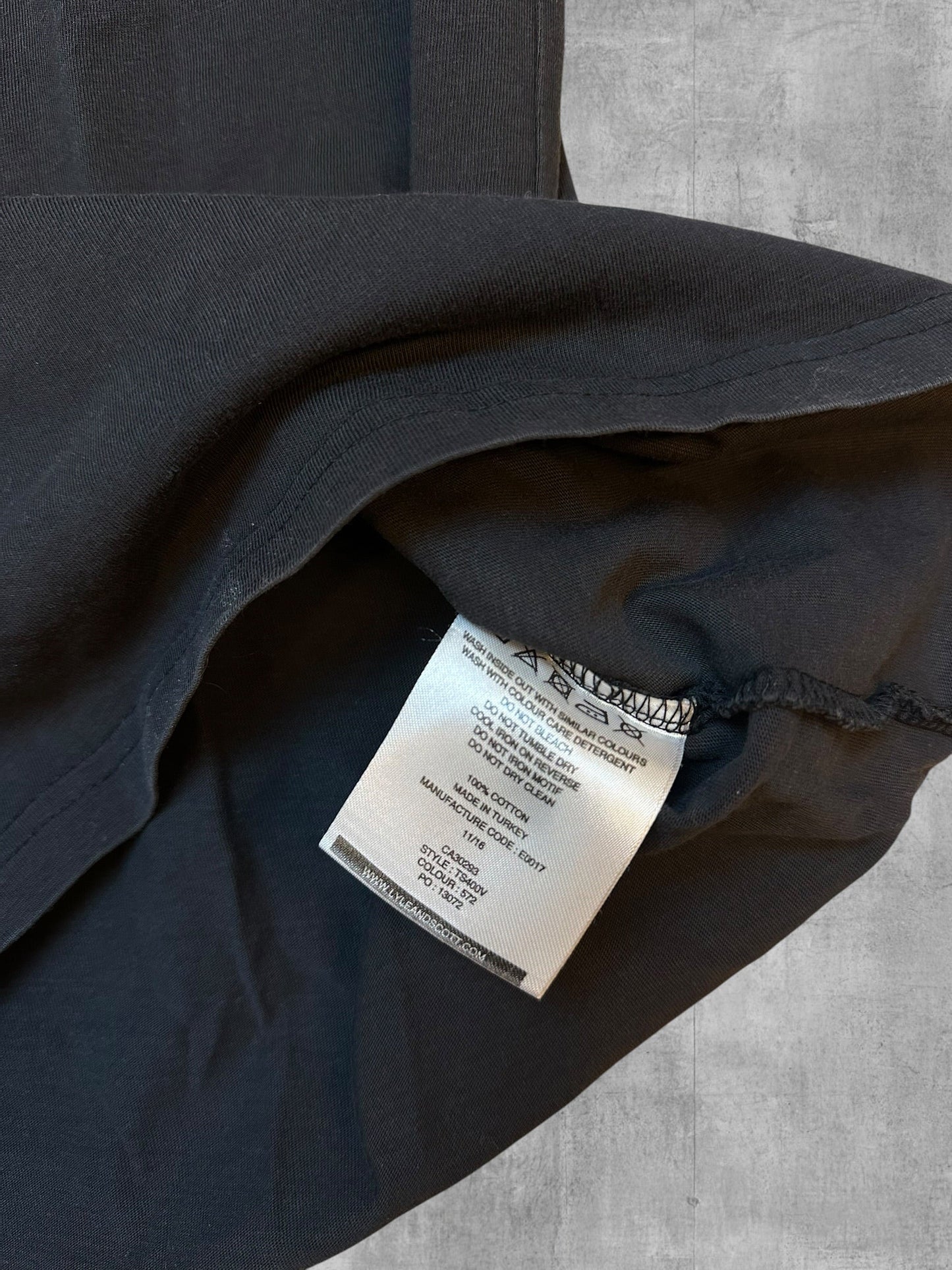 Lyle & Scott T-Shirt Schwarz M - Etikett