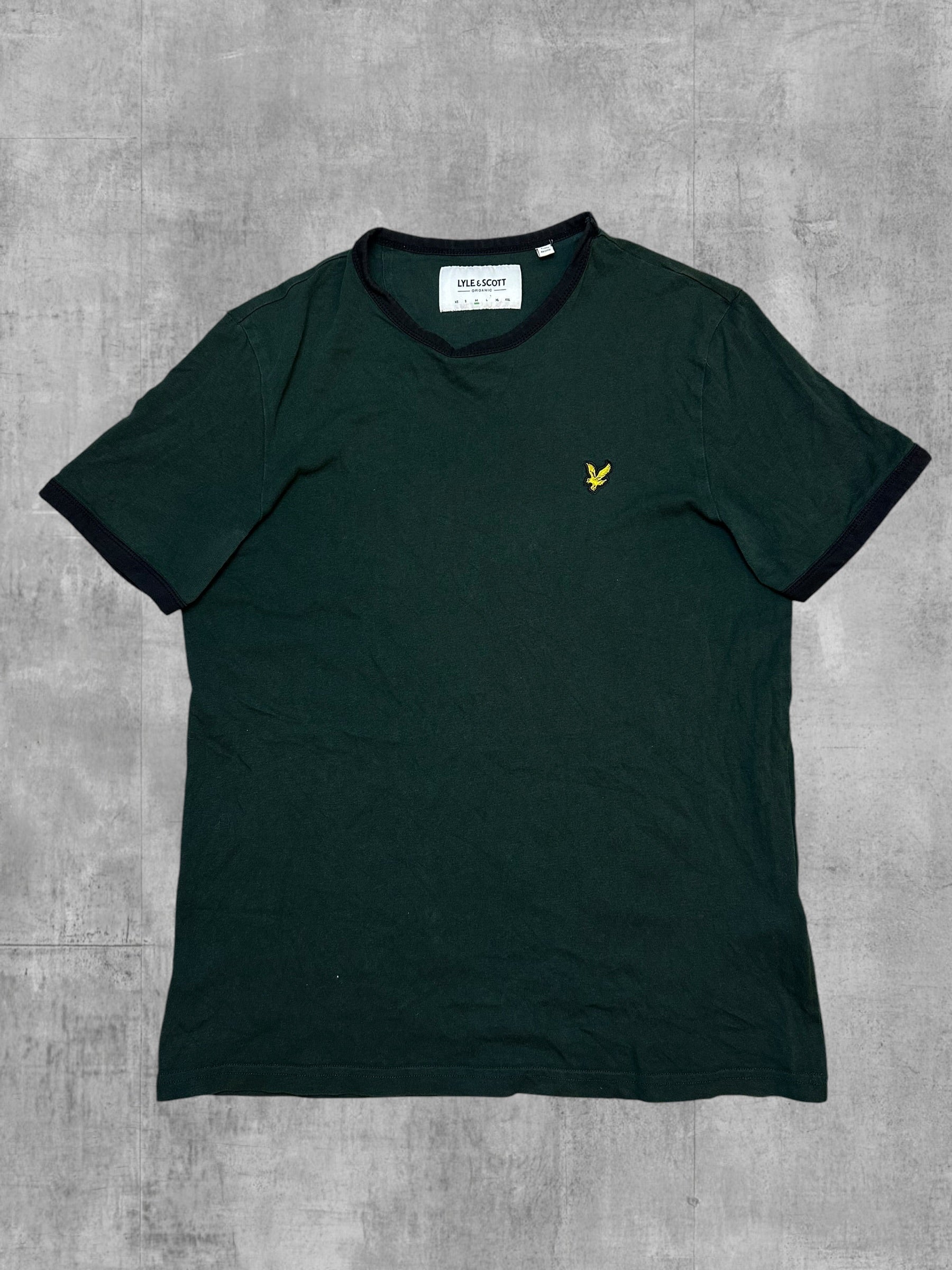 Lyle & Scott T-Shirt Dunkelgrün M - Vorderseite