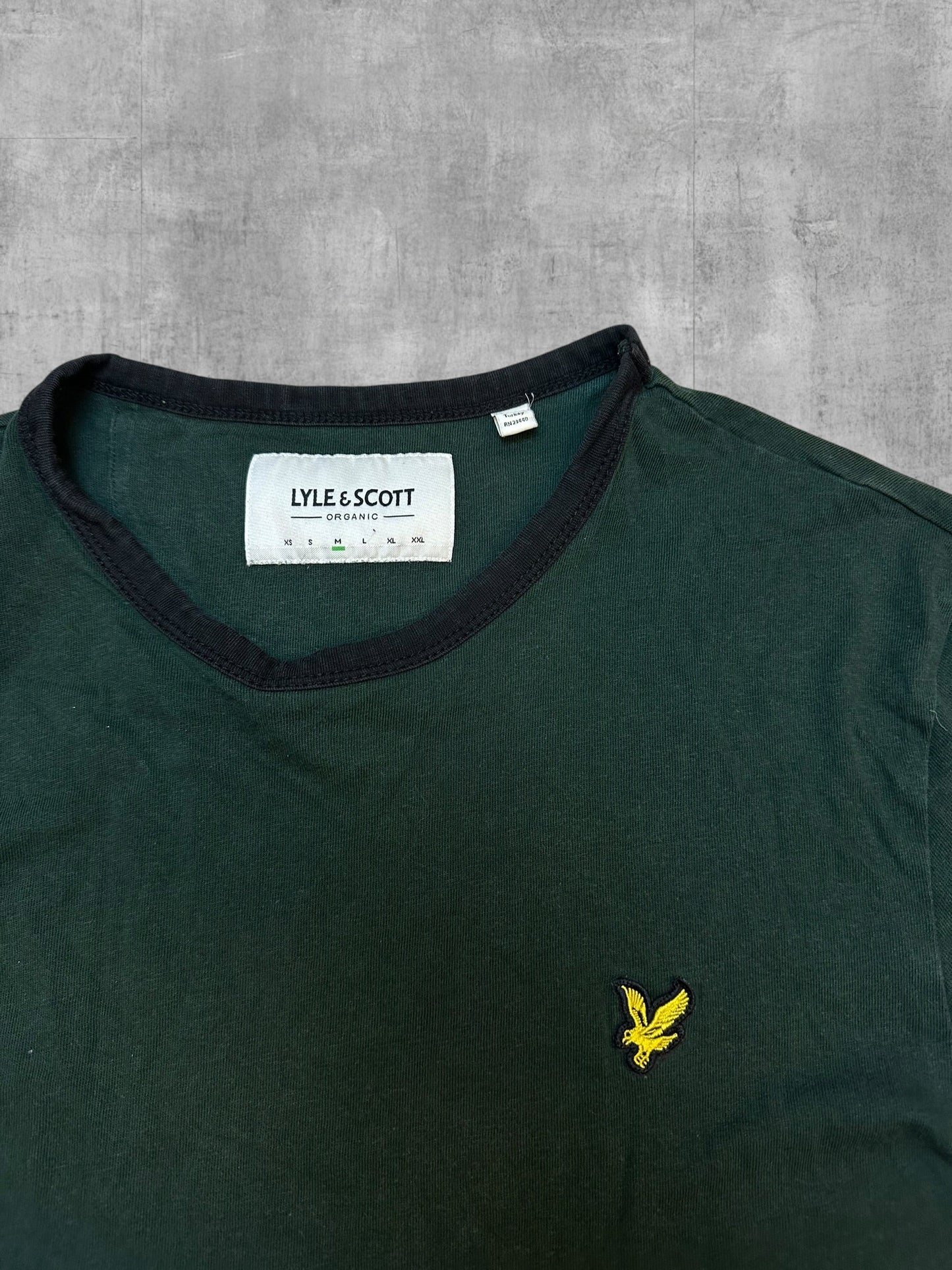 Lyle & Scott T-Shirt Dunkelgrün M - Logo