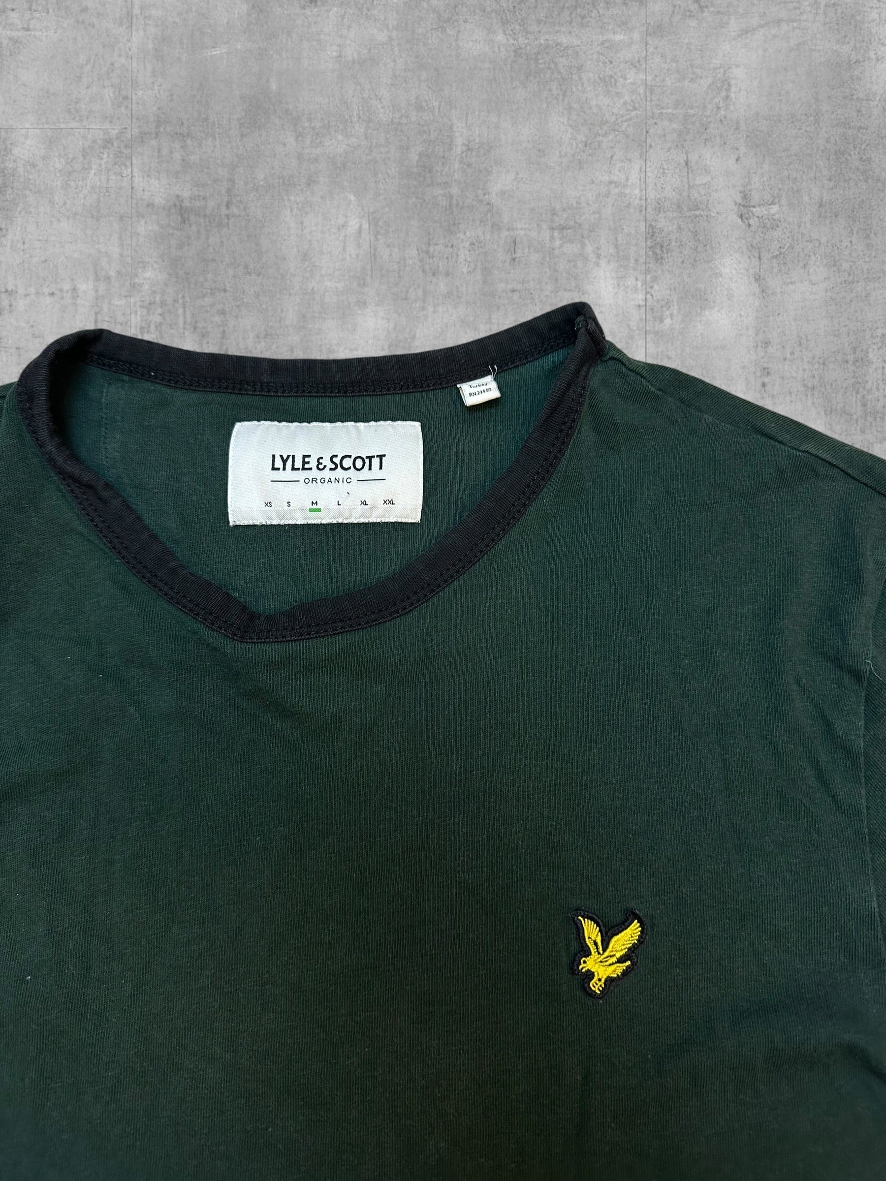 Lyle & Scott T-Shirt Dunkelgrün M - Logo