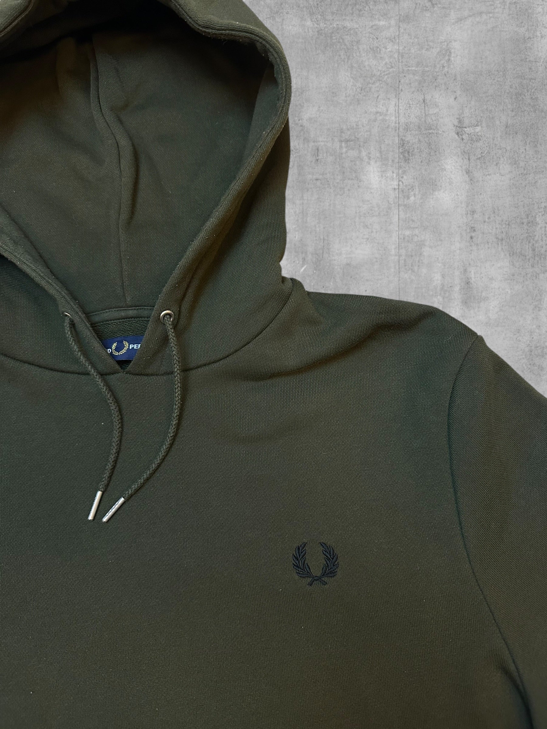 Fred Perry Hoodie Khaki M - Logo