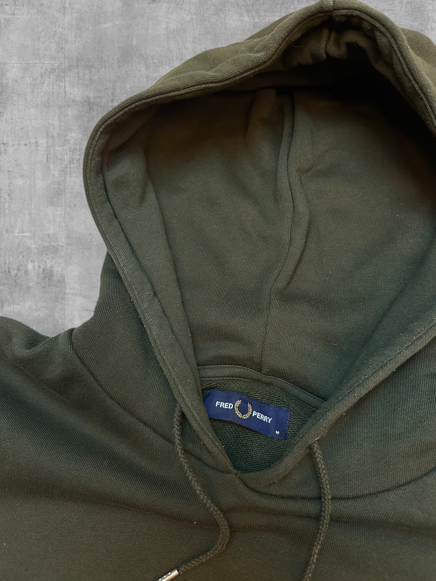 Fred Perry Hoodie Khaki M - Nackentag