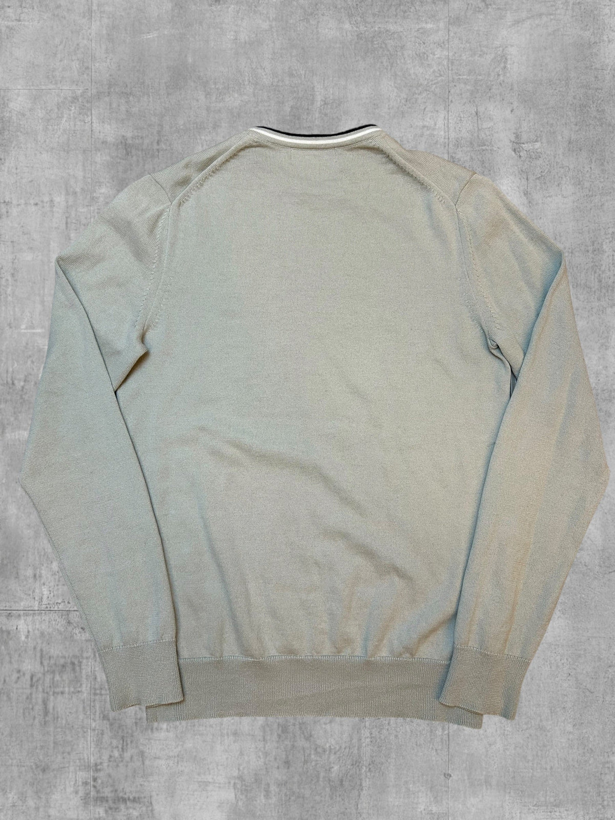 Fred Perry Strickpullover Salbeigrün - Rückseite