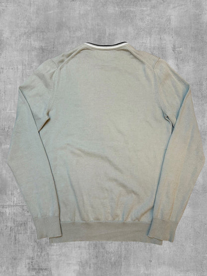 Fred Perry Strickpullover Salbeigrün - Rückseite