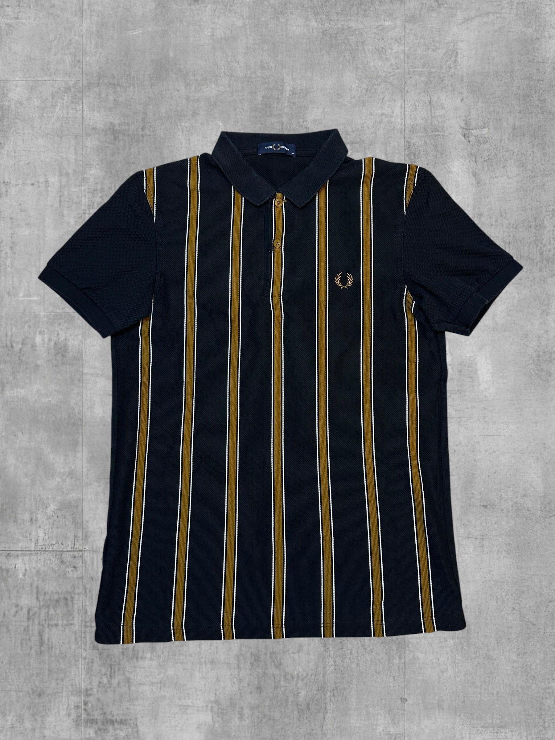 Fred Perry Polo Shirt Navy Gold - Vorderseite
